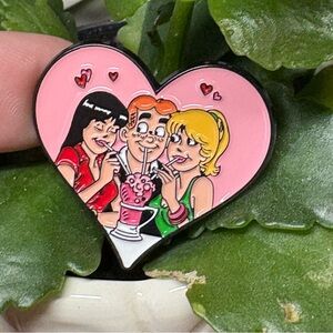 ARCHIES cartoon Heart-Shaped Enamel Pin